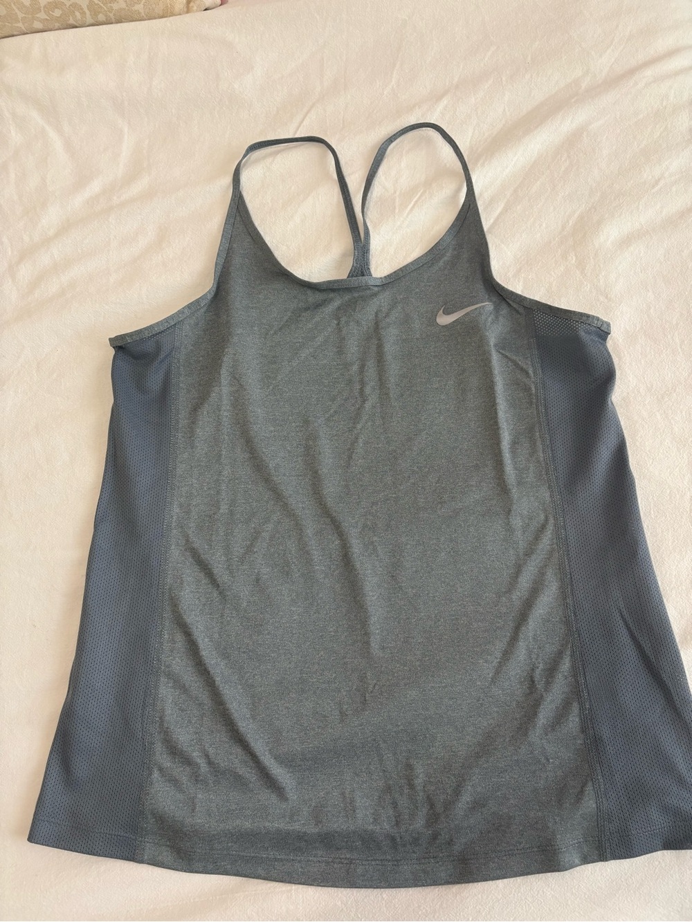 Nike Women's Charcoal Gray Racerback Tank Top